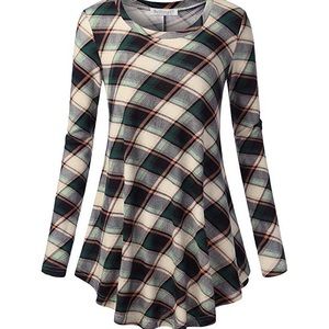 🎄NEW! Casual flare swing printed tunic!